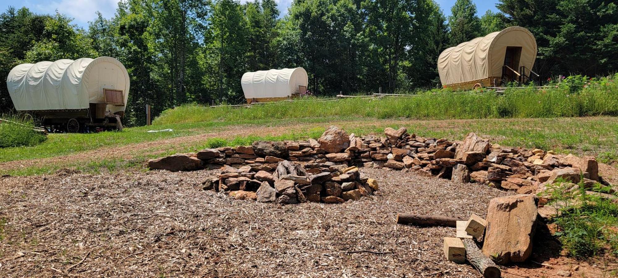 Covered Wagons Hill Camp - Wagon 4 Lenoir Exteriér fotografie